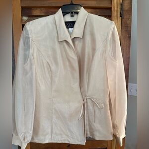 Alex Evenings Elegant Golden Shimmering Jacket/Top